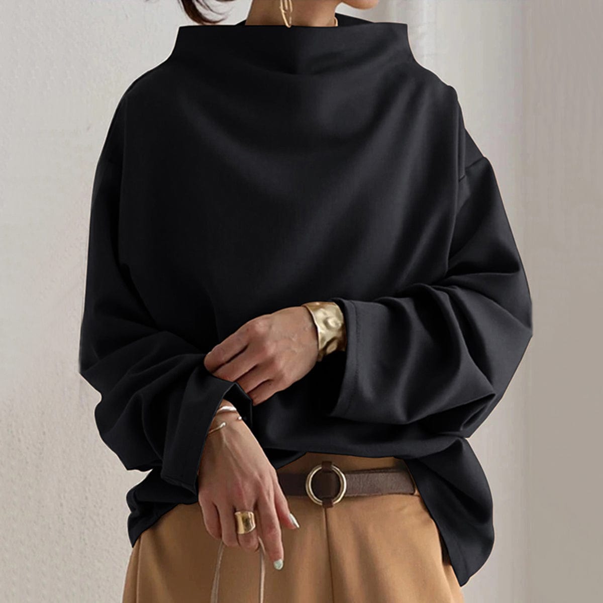 Gabriella™ | Chic High Neck Pullover